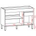 Balcao Para Pia 120cm 3 Portas 2960 Vanilla KTP