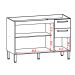 Balcao Para Pia 120cm 3 Portas 2974 Freijo Gris KTP