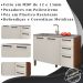 Balcao Para Pia 120cm 3 Portas 2974 Nogueira Off White KTP