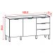Balcao Para Pia 160cm 2 Portas 2985 Freijo KTP
