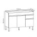 Balcao Para Pia 3 Portas 1 Gaveta 120 cm Line Supremo KTP