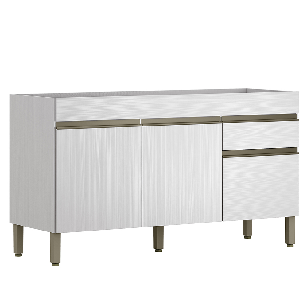 Balcao Para Pia 3 Portas 1 Gaveta 150 cm Line Supremo KTP