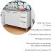 Balcao Para Pia 3P 2G 120 cm Mad Versalhes Branco Supremo KTP