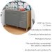 Balcao Para Pia 3P 2G 120 cm Mad Versalhes Freijo Gris KTP