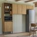 Cozinha 3 Pecas 251 cm MDF Vert Plus Freijo Freijo ABS Pto KTP