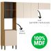 Cozinha 3 Pecas 251 cm MDF Vert Plus Freijo Soft ABS Pto KTP
