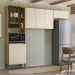 Cozinha 3 Pecas 251 cm MDF Vert Plus Freijo Soft ABS Pto KTP