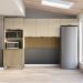 Cozinha 3 Pecas Glam 320 cm Freijo Vanilla Cp Ripado Freijo KTP