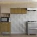 Cozinha 3 Pecas Urbane 260 cm Freijo Vanilla Cp Ripado Freijo KTP