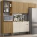 Cozinha 4 Pecas 251 cm MDF Vert Plus Freijo Freijo Soft KTP