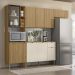 Cozinha 4 Pecas 251 cm MDF Vert Plus Freijo Freijo Soft KTP