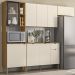 Cozinha 4 Pecas 251 cm MDF Vert Plus Freijo Soft KTP