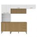 Cozinha 4 Pecas Urbane 260 cm Freijo Supremo Cp Ripado Freijo KTP