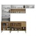 Cozinha 4 Pecas Urbane 260 cm Freijo Supremo Cp Ripado Freijo KTP