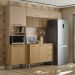 Cozinha 4 Pecas Urbane 260 cm Freijo Vanilla Cp Ripado Freijo KTP