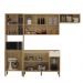 Cozinha Balcao Pia 251 cm MDF Vert Plus Freijo Freijo Soft KTP