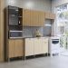 Cozinha Balcao Pia 251 cm MDF Vert Plus Freijo Freijo Soft KTP