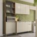 Cozinha Balcao Pia 251 cm MDF Vert Plus Freijo Soft KTP