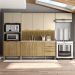 Cozinha Balcao Pia Glam Freijo Vanilla Cp Ripado Freijo KTP