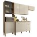 Cozinha Balcao Tampo 251 cm MDF Vert Plus Freijo Soft KTP
