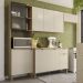 Cozinha Balcao Tampo 251 cm MDF Vert Plus Freijo Soft KTP