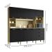 Cozinha Compacta 10P 2G 222 cm Intense Freijo Nero KTP