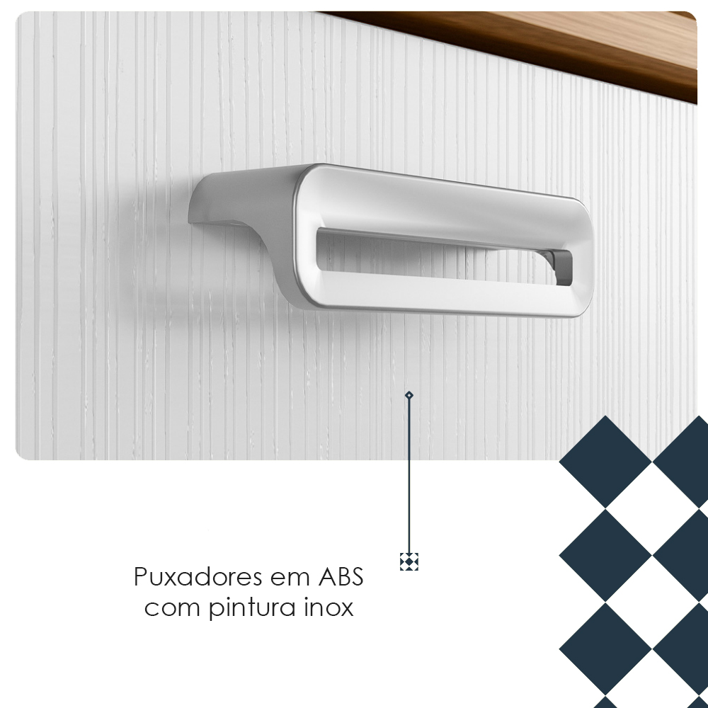 Cozinha Compacta 10P 2G 222 cm Intense Freijo Supremo KTP