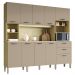 Cozinha Compacta 10P 2G 222 cm Intense Freijo Vanilla KTP