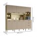Cozinha Compacta 10P 2G 222 cm Intense Freijo Vanilla KTP