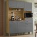Cozinha Compacta 6P 2G 161 cm Montesa Freijo Gris KTP