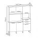Cozinha Compacta 6P 2G 161 cm Montesa Freijo Gris KTP
