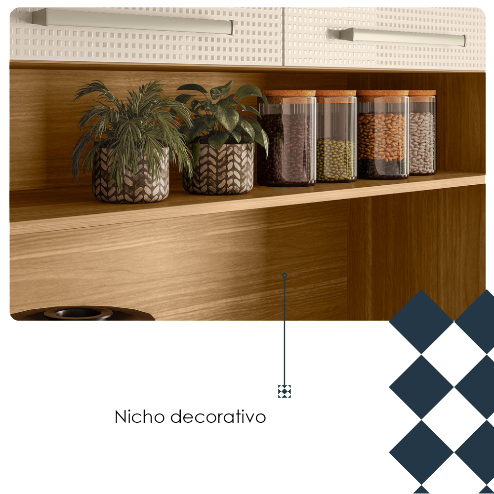 Cozinha Compacta 6P 2G 161 cm Montesa Freijo Soft KTP