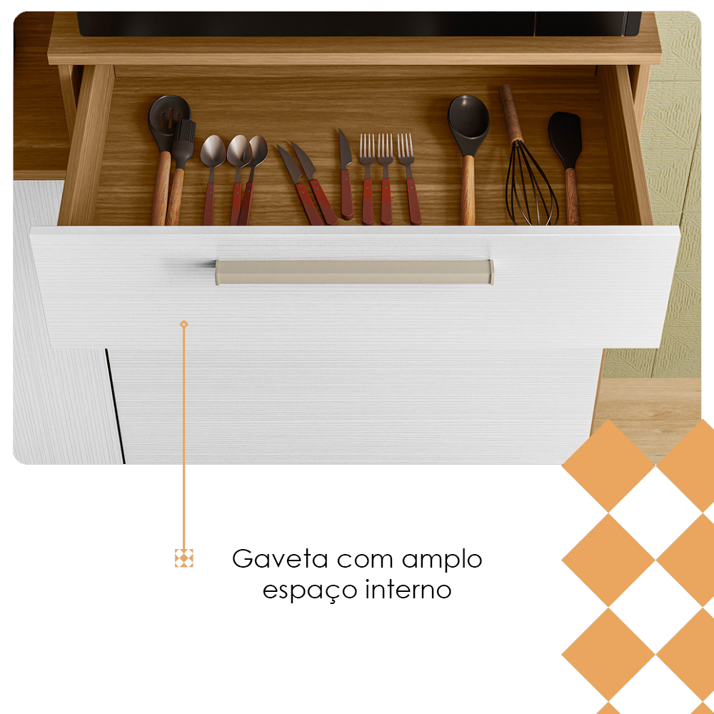 Cozinha Compacta 6P 2G 161 cm Montesa Freijo Supremo KTP