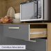 Cozinha Compacta 6P 2G 180 cm Ferrara Freijo Gris KTP