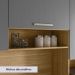 Cozinha Compacta 6P 2G 180 cm Ferrara Freijo Gris KTP