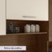 Cozinha Compacta 6P 2G 180 cm Ferrara Nogueira Off White Cp Ripado KTP