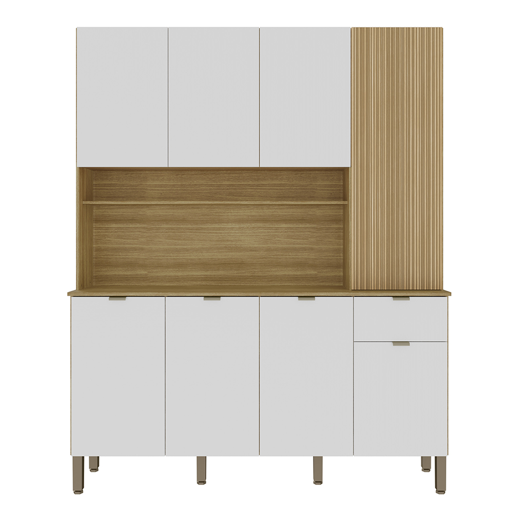 Cozinha Compacta 8P 1G 161 cm Slow Freijo Artico Cp Riscatto Freijo KTP