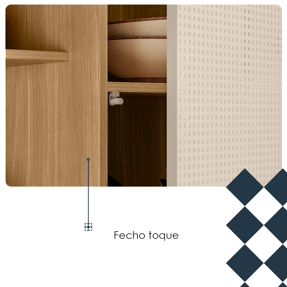 Cozinha Compacta 8P 1G 161 cm Slow Freijo Soft KTP