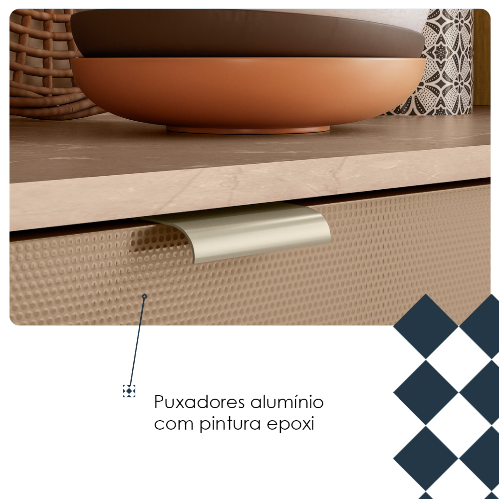 Cozinha Compacta 8P 1G 161 cm Slow Freijo Vanilla Cp Riscatto Freijo KTP