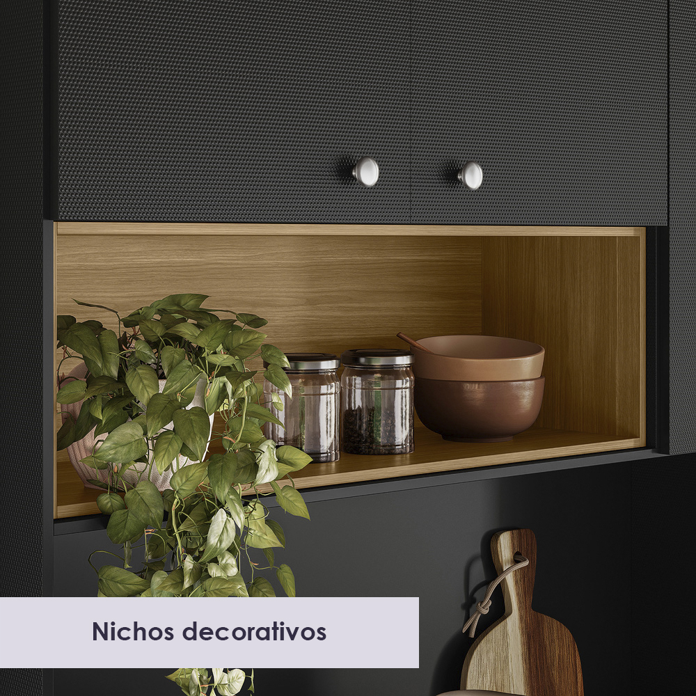Cozinha Compacta 8P 1G 182 cm Core Freijo Nero KTP