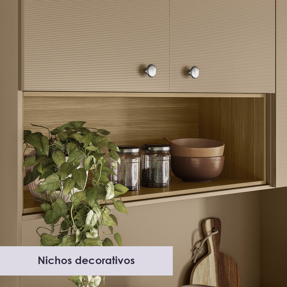 Cozinha Compacta 8P 1G 182 cm Core Freijo Vanilla KTP