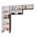 Cozinha Compacta Pequena 8 Portas Nogueira Off White Cp Ripado Nala Kits Paraná