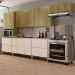 Cozinha Modulada 08 Peças 222cm 3033ART Freijo Vanilla Riscatto Freijo KTP