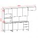 Cozinha Modulada 10 Portas 320cm 2990 Freijo Vanilla Ripado KTP