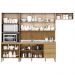 Cozinha Modulada 10 Portas 320cm 2990 Freijo Vanilla Ripado KTP