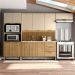 Cozinha Modulada 10 Portas 320cm 2990 Freijo Vanilla Ripado KTP