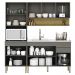 Cozinha Modulada 3 Pecas Balcao Pia 3023 Line Gris Cp Freijo KTP