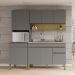 Cozinha Modulada 3 Pecas Balcao Pia 3023 Line Gris Cp Freijo KTP
