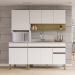 Cozinha Modulada 3 Pecas Balcao Pia 3023 Line Supremo Cp Freijo KTP
