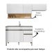 Cozinha Modulada 3 Pecas Balcao Pia Line Supremo Cp Freijo KTP